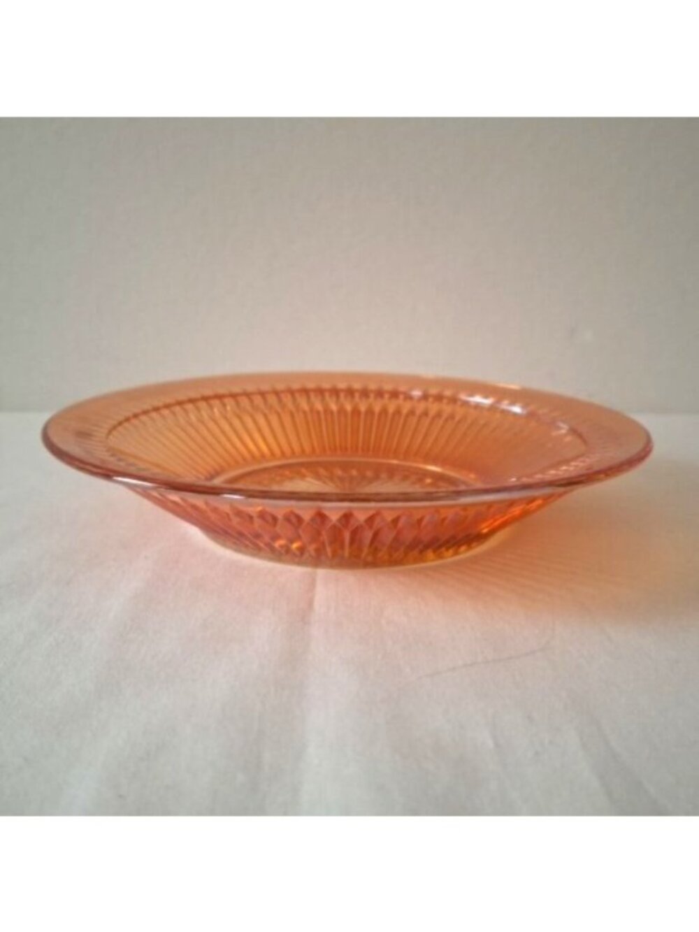Vintage Jeannette Glass Anniversary Marigold Iridescent Carnival 7 3/8 Soup Bowl